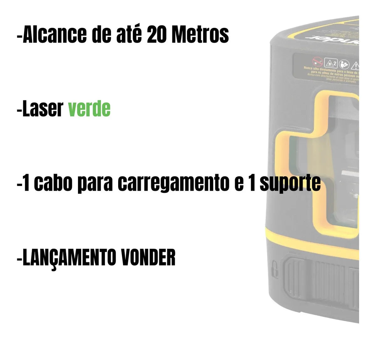 NIVEL LASER 20M RECARREGAVEL NLR020 VD