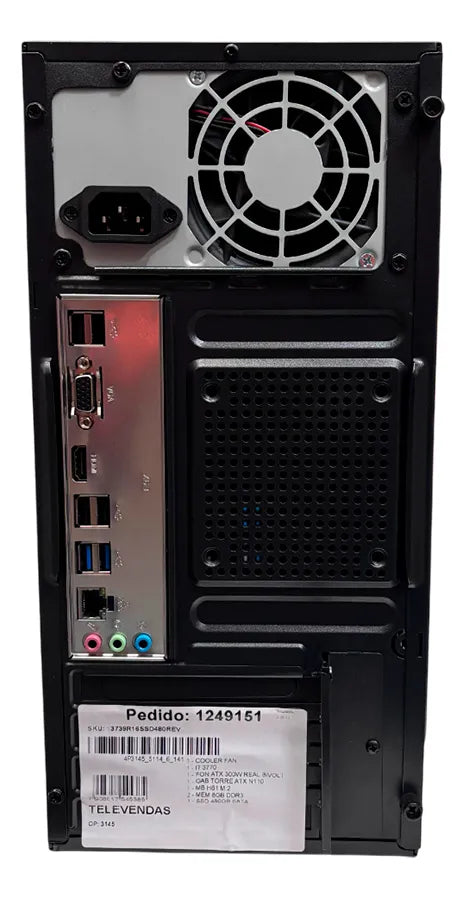 Microcomputador Intel Core I7 3770 8gb 480gb SSD