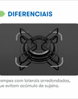 Cooktop Itatiaia Essencial 4 Bocas - Preto