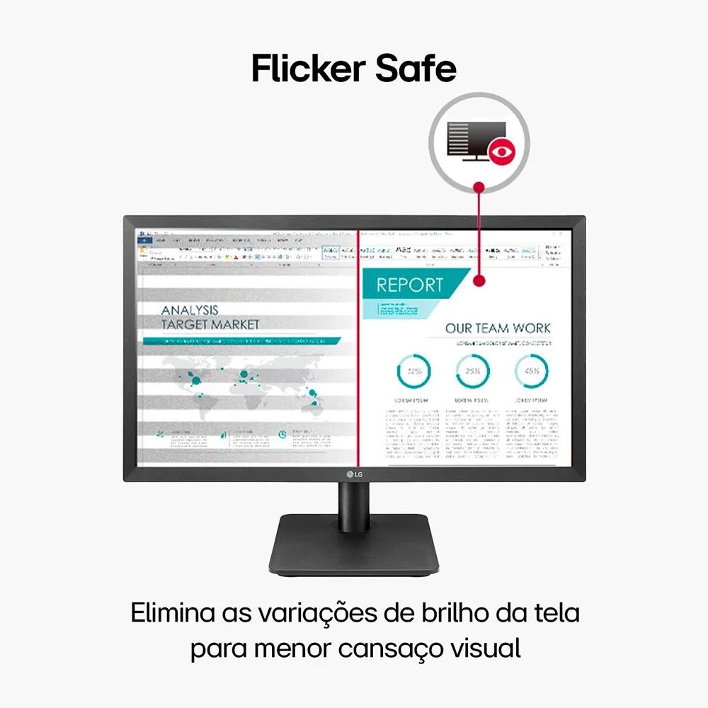 Monitor Gamer 21.5" LG Full Hd 75hz Freesync 22mp410-b.awzm - Preto