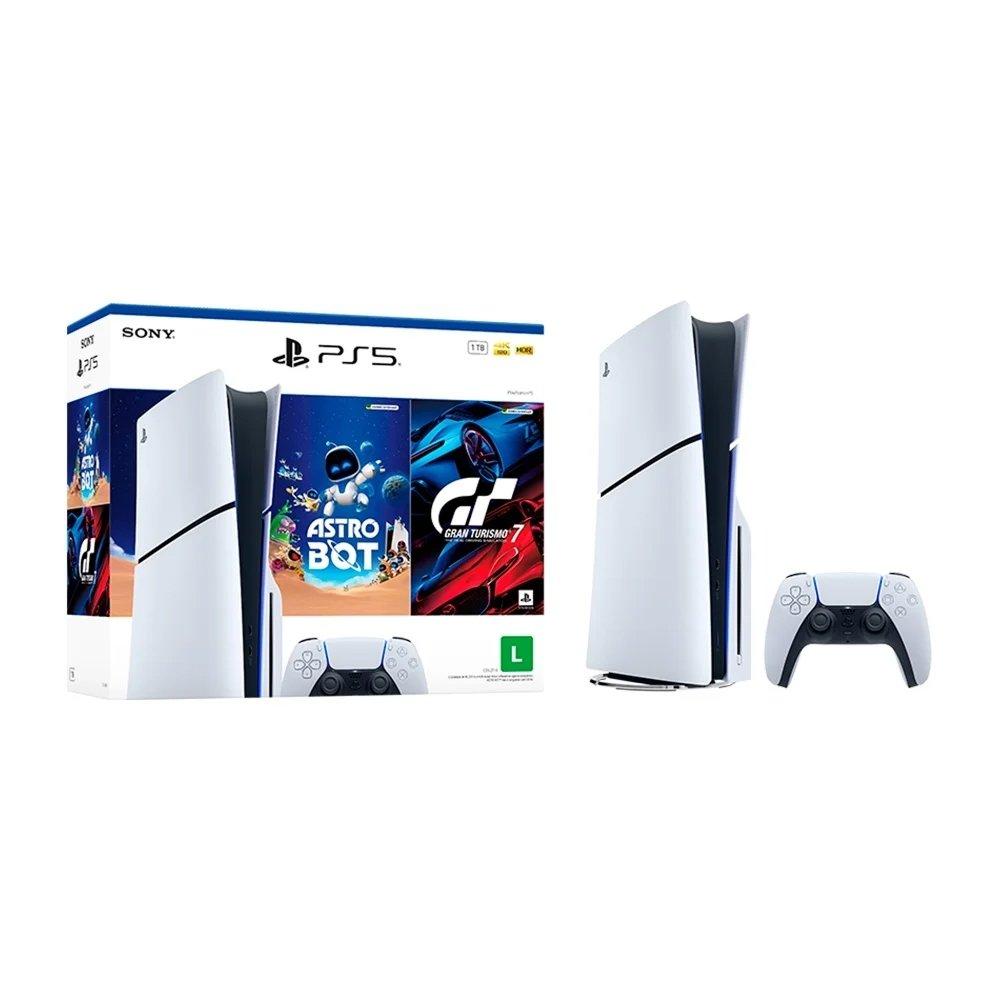 Console PlayStation 5 Slim Disc 1TB com Controle DualSense