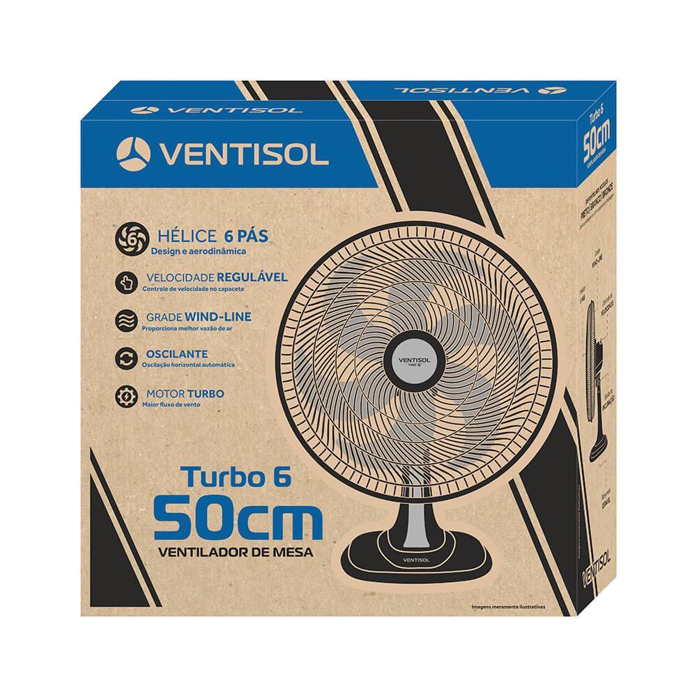 VENTILADOR OSC MES TURBO 6P 50CM PR 127V