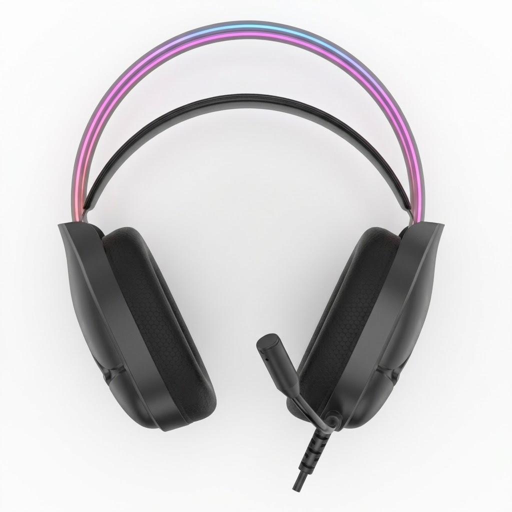 HEADSET GHE1001 COM FIO USB2.0 PRETO