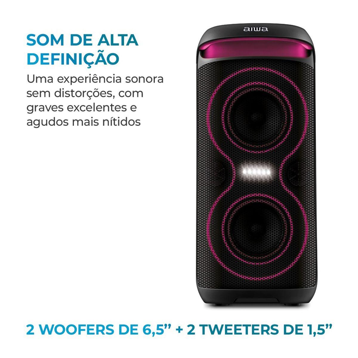 CAIXA DE SOM PARTYBOX AIWA PB-08 BLUETOO