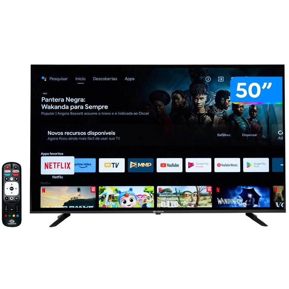 SMART TV RIG VIZZION 50'' UHD 4K 50G3FN