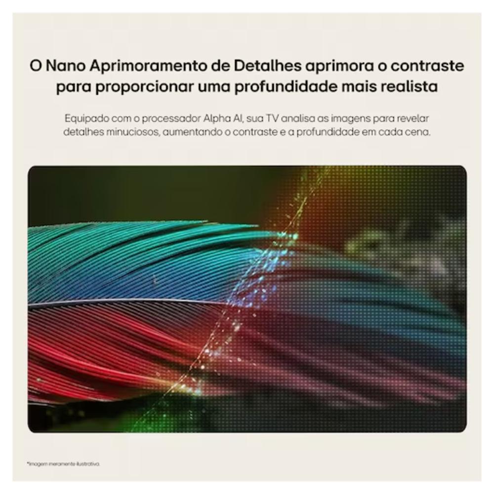 Smart TV LG 50 polegadas NU850 4K Nano Ultra HD AI 50NU850BPSA HDR10 Wifi webOS Dolby Digital