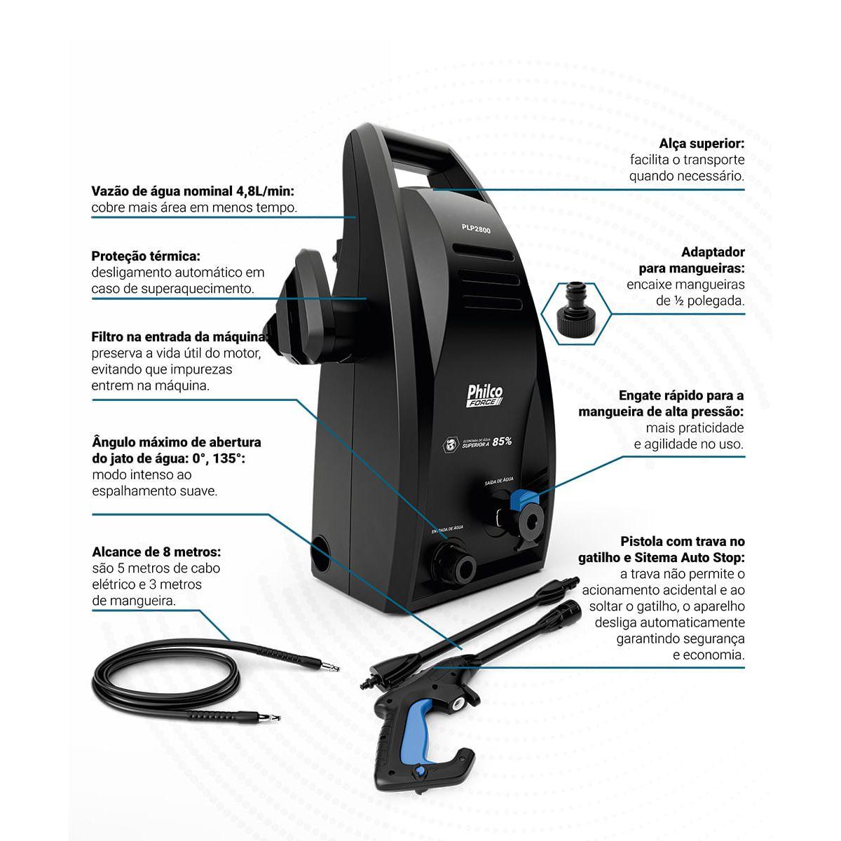 LAVADORA DE ALTA PRESSAO PLP2800 220V