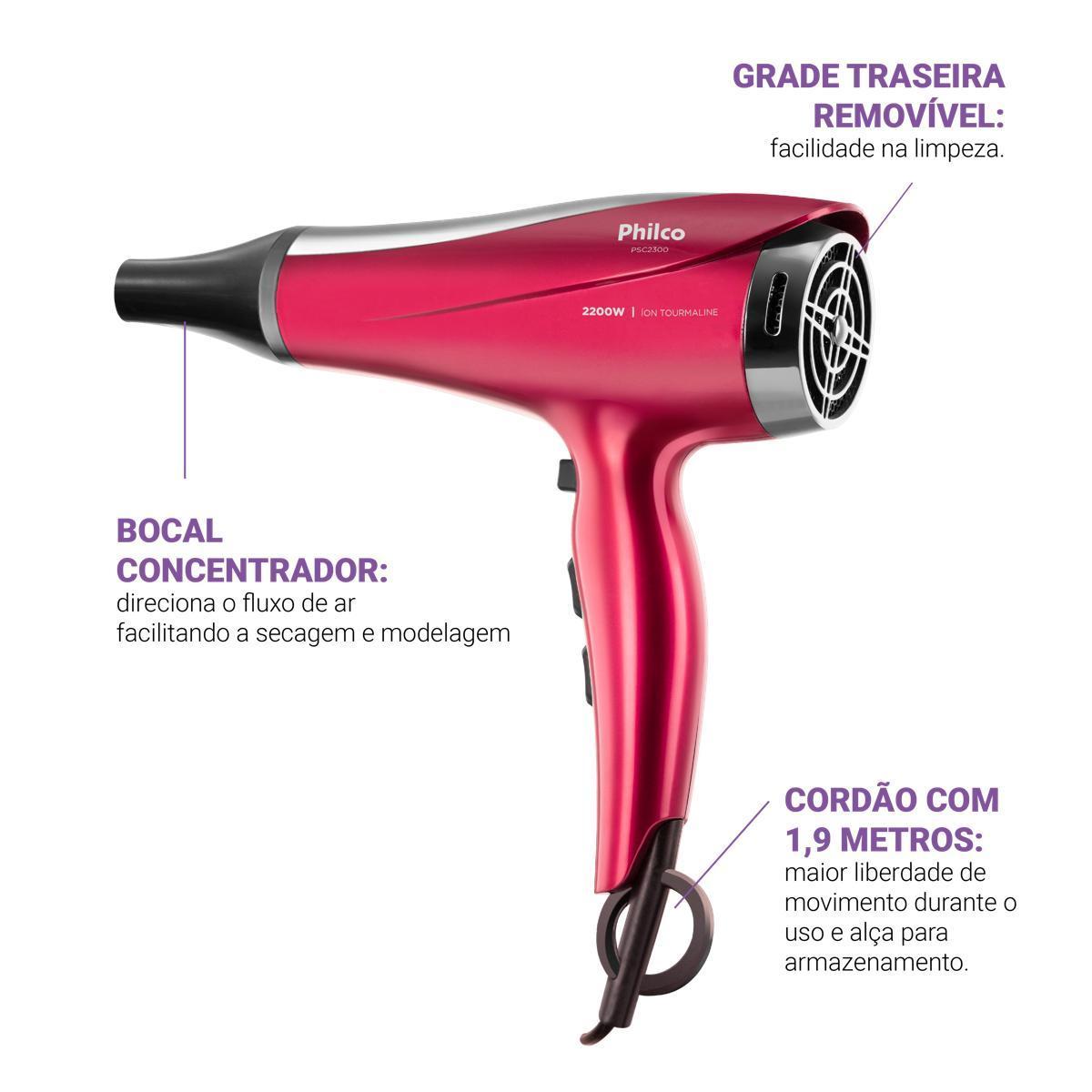 SECADOR DE CABELOS PSC2300 BIV