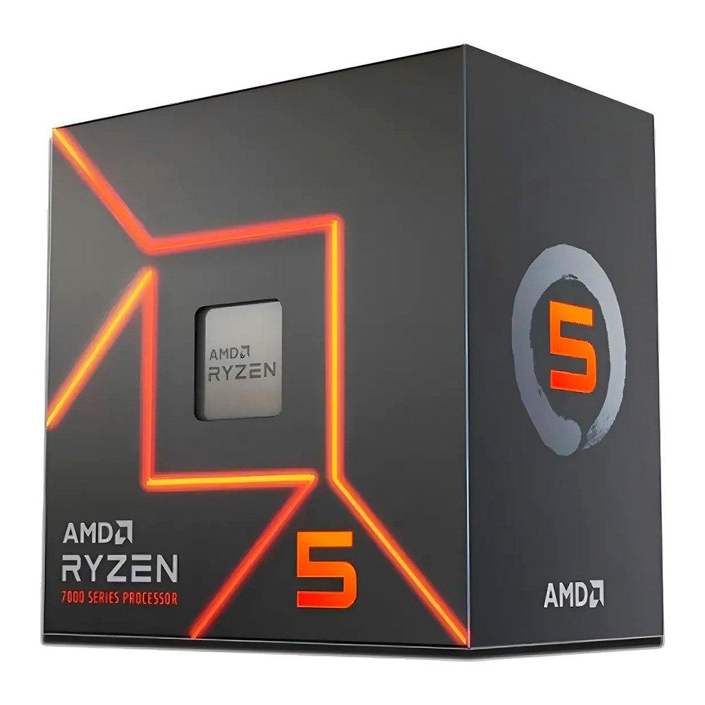 Processador AMD Ryzen 5 7600 AM5 3.8GHz 5.1GHz Turbo 32MB Cache Wraith Stealth 100100001015BOX