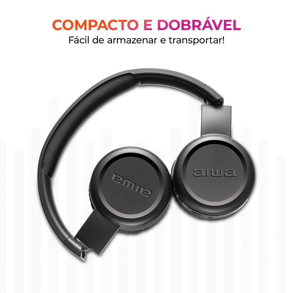FONE DE OUVIDO HEADPHONE AIWA HP-03-B BL
