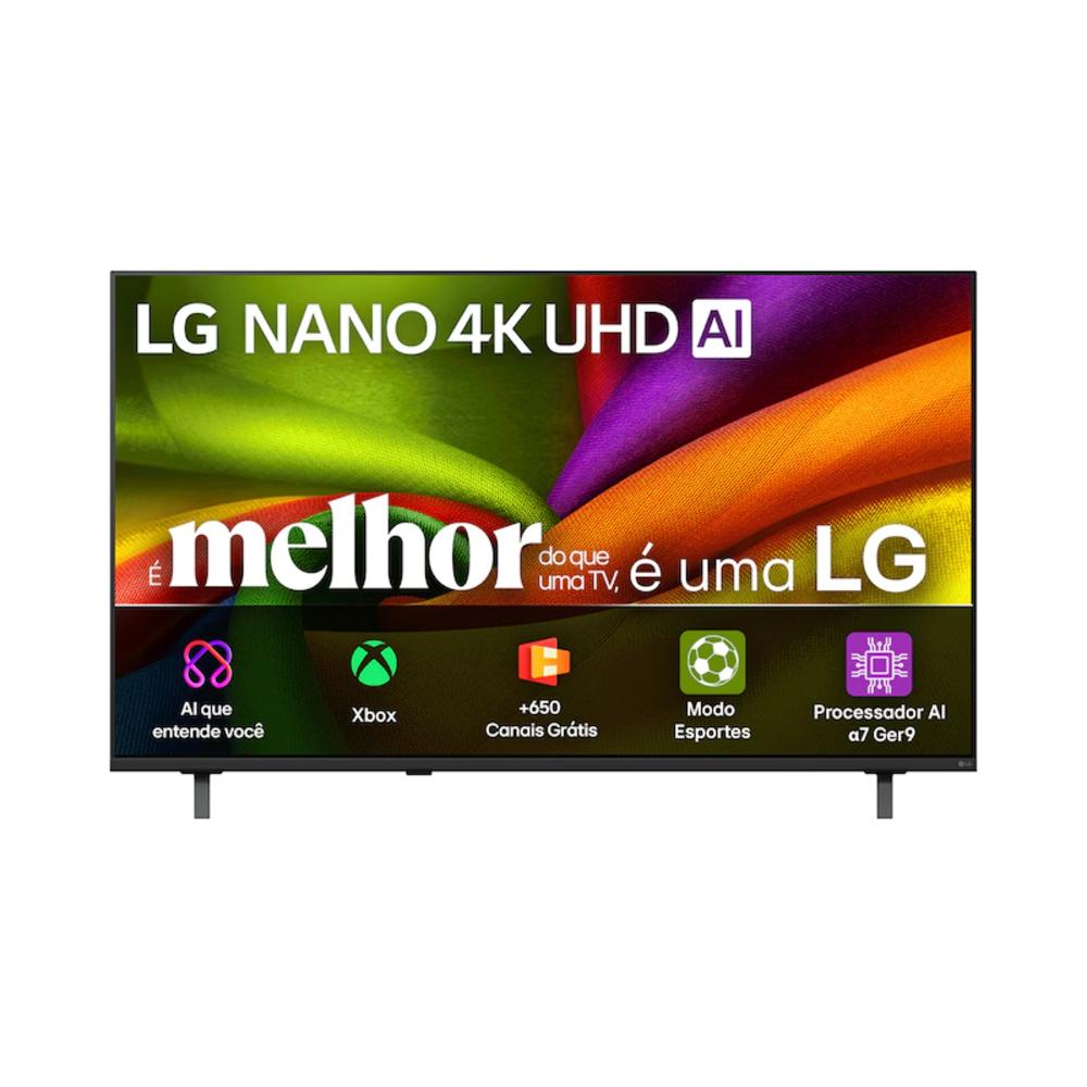 Smart TV LG 50 polegadas NU850 4K Nano Ultra HD AI 50NU850BPSA HDR10 Wifi webOS Dolby Digital