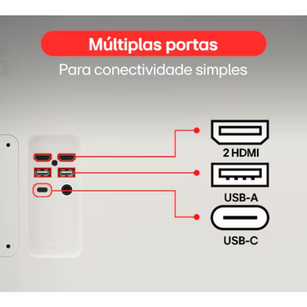 Monitor LG Smart 32 polegadas Tela VA 4K UHD HDR10 WebOS 26 ThinQ Air Play USB HDMI 32U701SBB