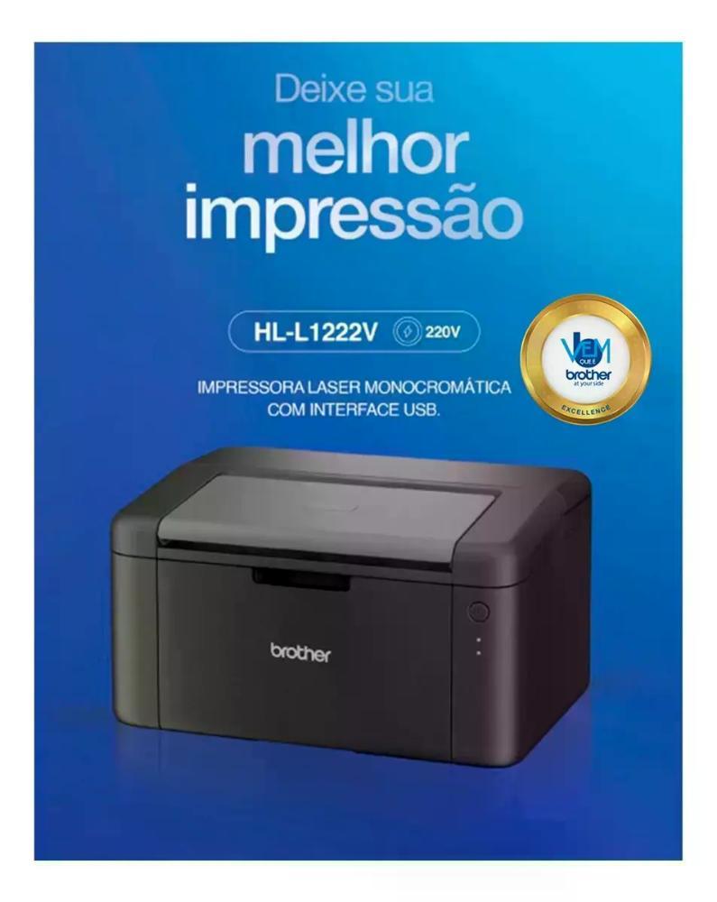 IMPRESSORA BROTHER LASER 220V HLL1222V