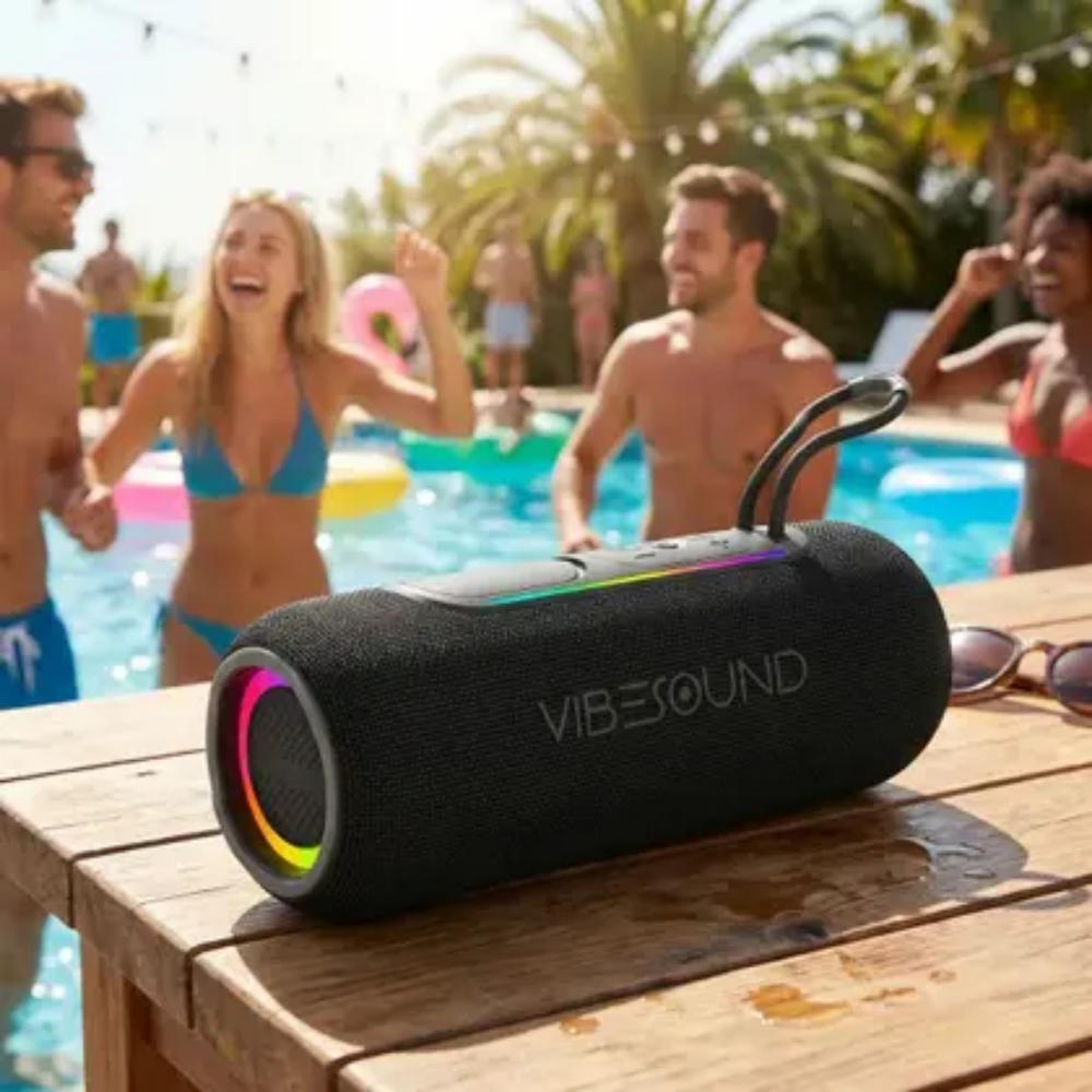 Caixa de Som Portátil Vibe Sound V2 Go 20w Rms VS012 Preto