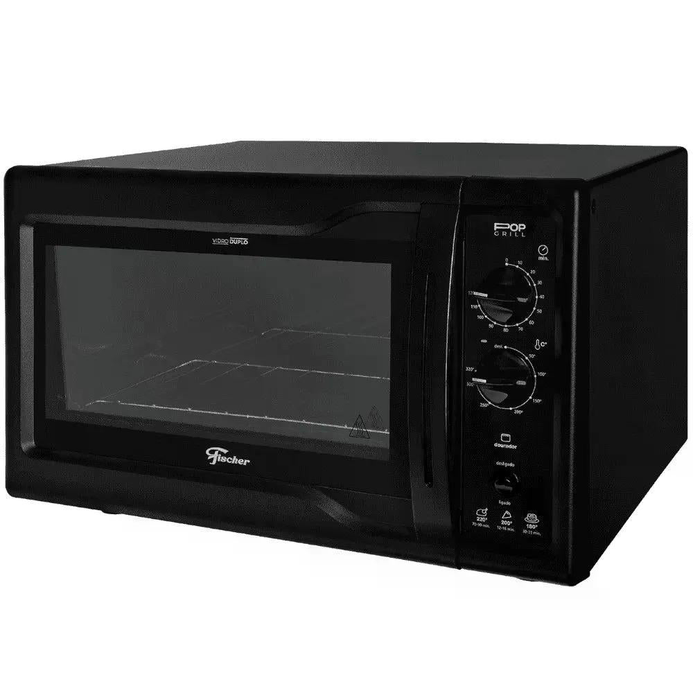 Forno Elétrico de Bancada Fischer Pop Grill 44 litros Preto 220V