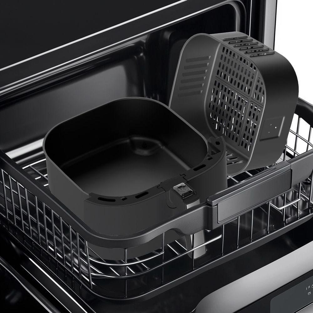 Fritadeira Air Fryer 4,5L Widemax Cyclone Preto e Inox Midea