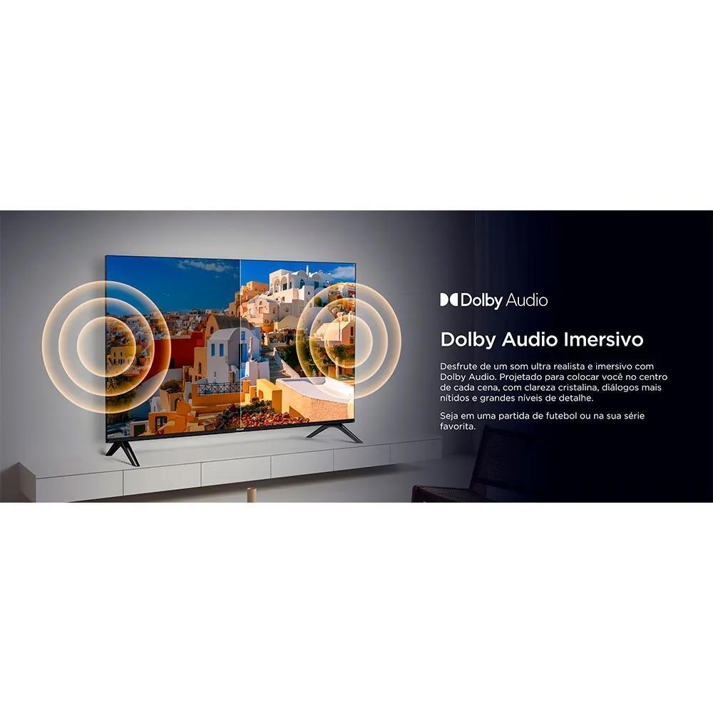 Smart TV LED 50 polegadas SEMP S42 Full HD 60Hz G–TV 50S42 HDR10 Preto Dolby Audio