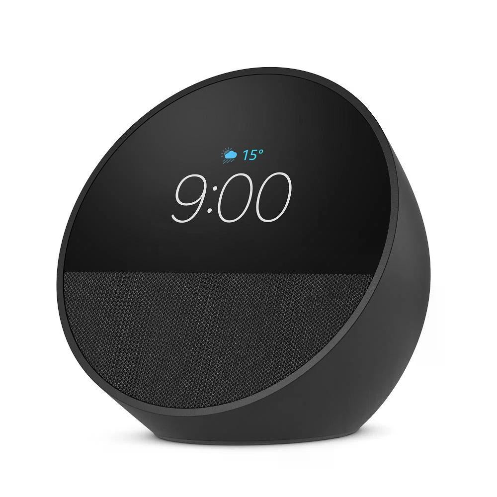 Echo Spot 2024 com Assistente Despertador Inteligente com Som Vibrante Preta