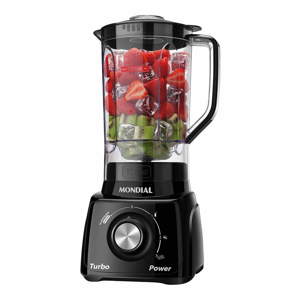 Liquidificador Mondial Turbo Power L-99 FB Preto - 220V