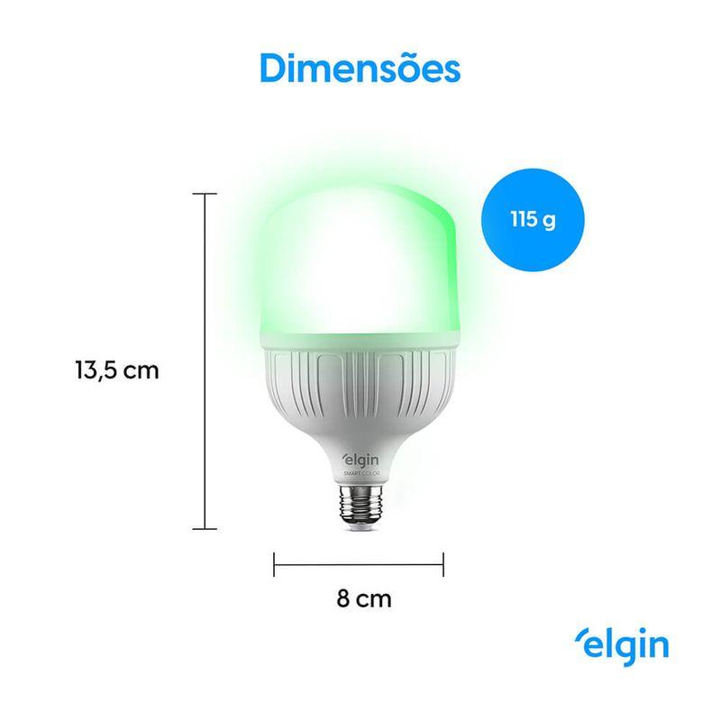 Lâmpada Led Smart 30W Compatível com Assistente com Controle por Voz e Cores RGB Bivolt