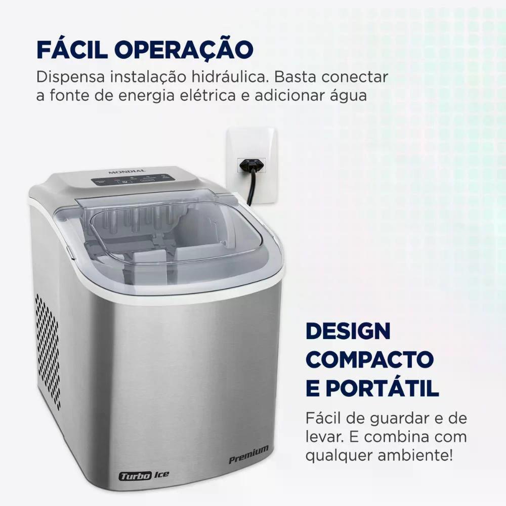 MÁQUINA GELO TURBO ICE PREMIUM MG-12-GI