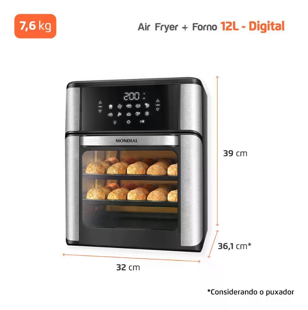 Fritadeira Air Fryer Oven 12L Mondial AFON-12L-BI 127V