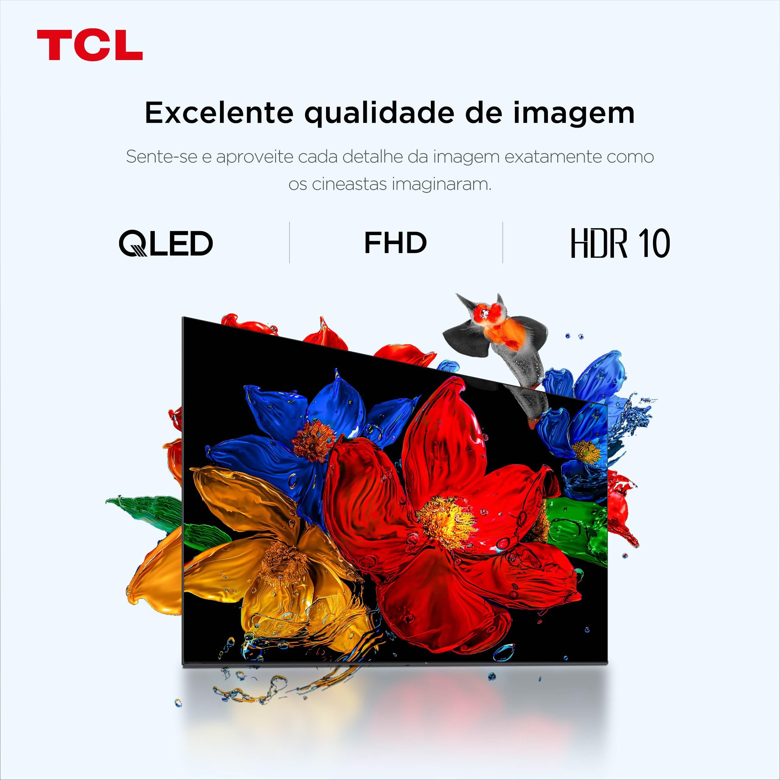 Smart TV TCL 43 polegadas 43S5K QLED TV S5K FHD HDR 10 Dolby Audio