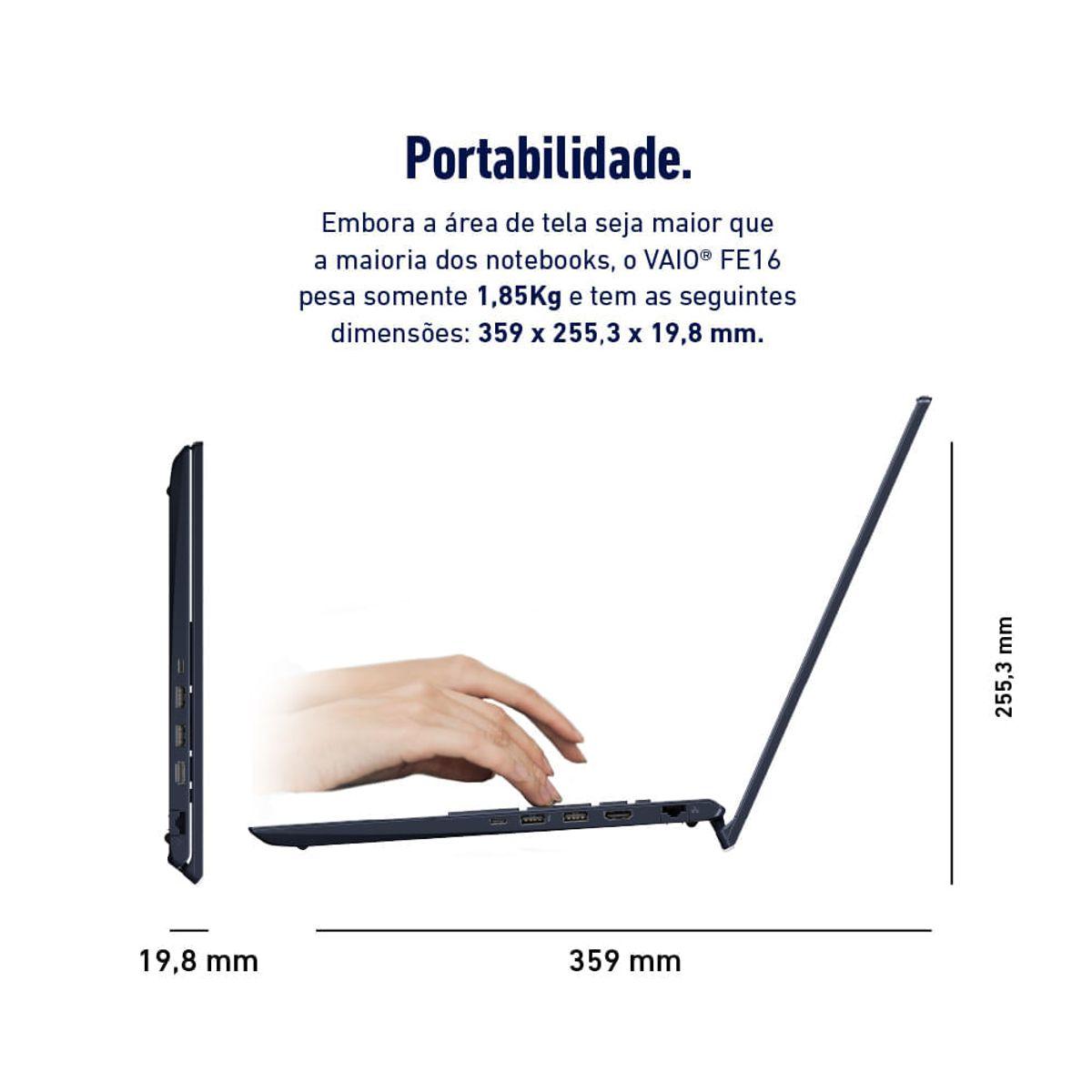 VAIO FE16 5625U 16GB 512GB LINUX 16"