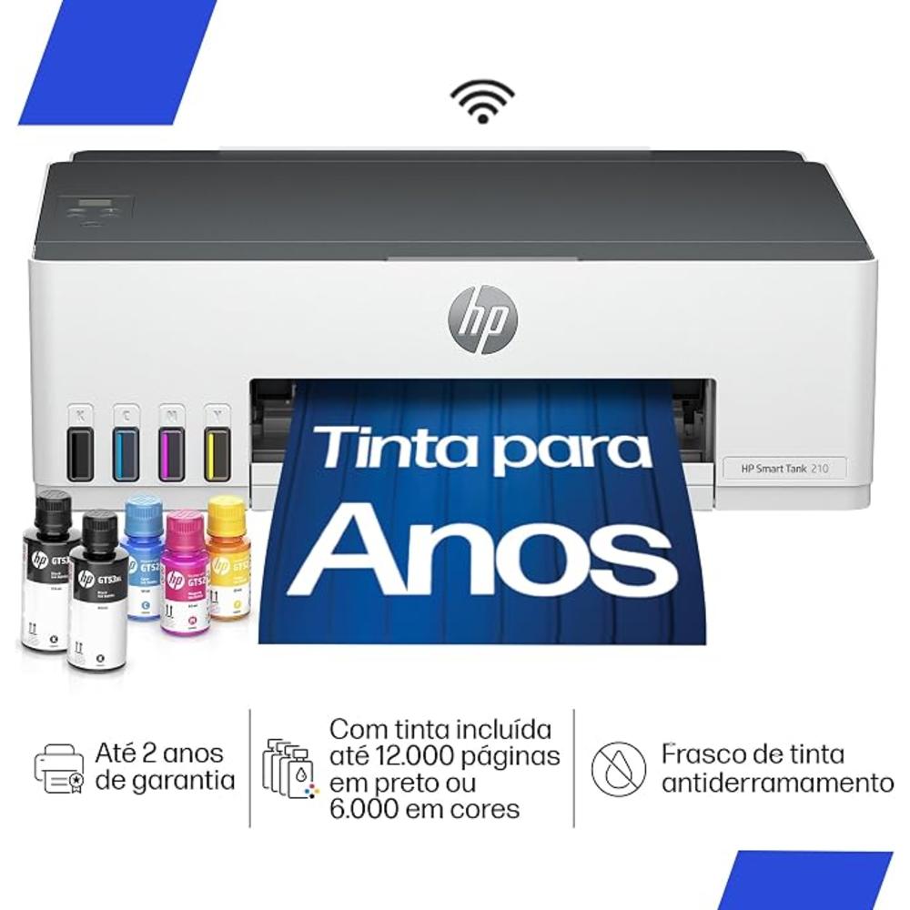 IMPRESSORA HP SMART TANK 210 WIFI BIVOLT