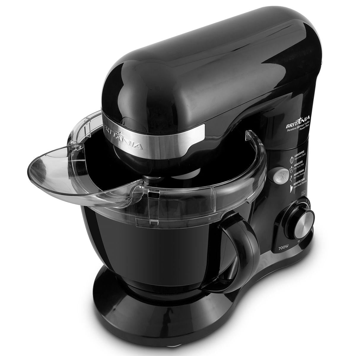 Batedeira Planetária Britânia Bbp900A 12 Velocidades Preta 127V - 900W