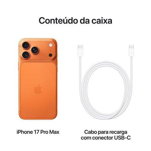IPHONE 17 PRO MAX 512GB LARANJA-CÓSMICO