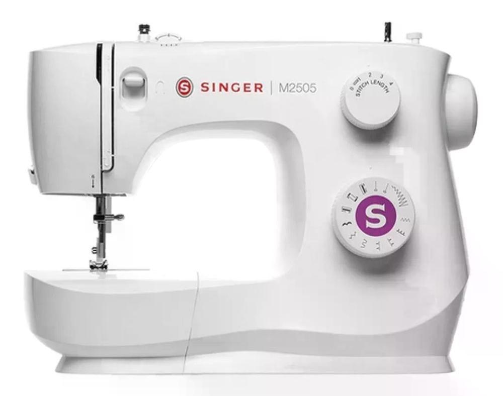 MAQUINA COSTURA SINGER M2505 BRANCA 127V