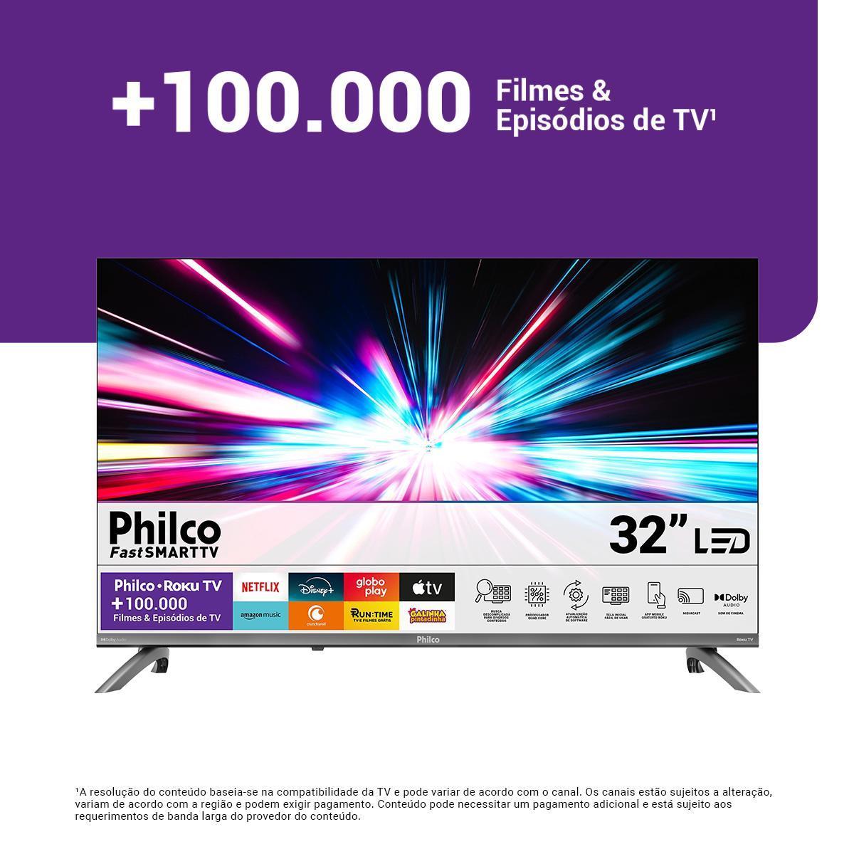 SMART TV 32" PHILCO ROKU   P32CRB