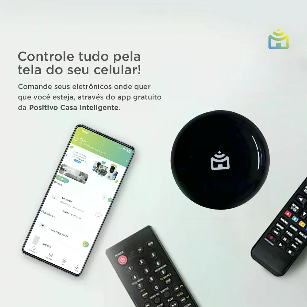 Controle Universal Wifi Compatível com Assistente e Controle de Voz até 10m de Alcance