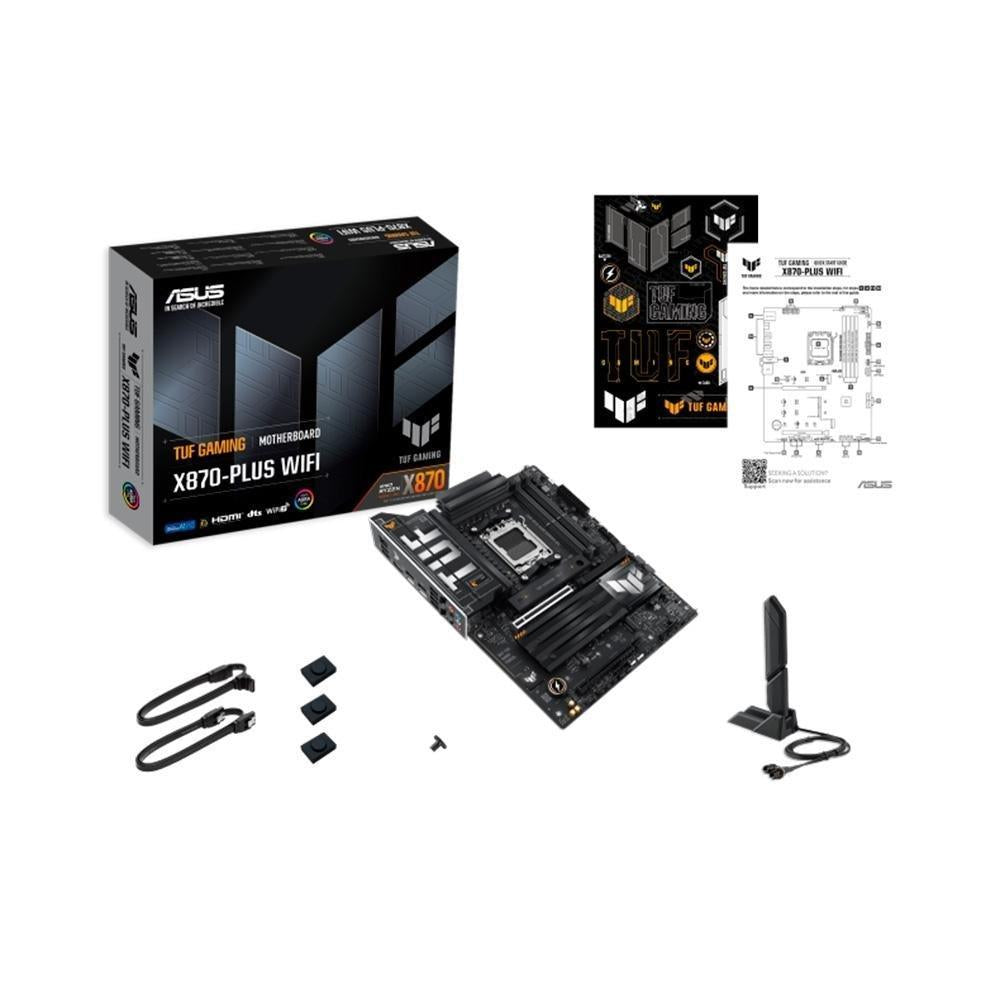 Placa Mãe Asus TUF Gaming X870Plus WiFi Chipset X870 AMD AM5 WiFi 7 ATX DDR5