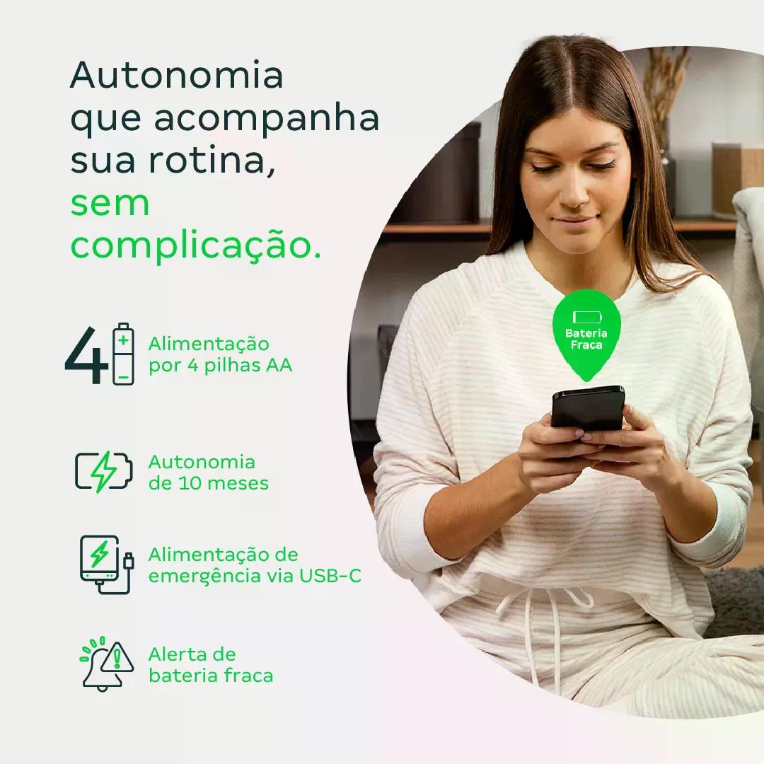 Fechadura Inteligente Intelbras sem Maçaneta MFR 7001V Preta