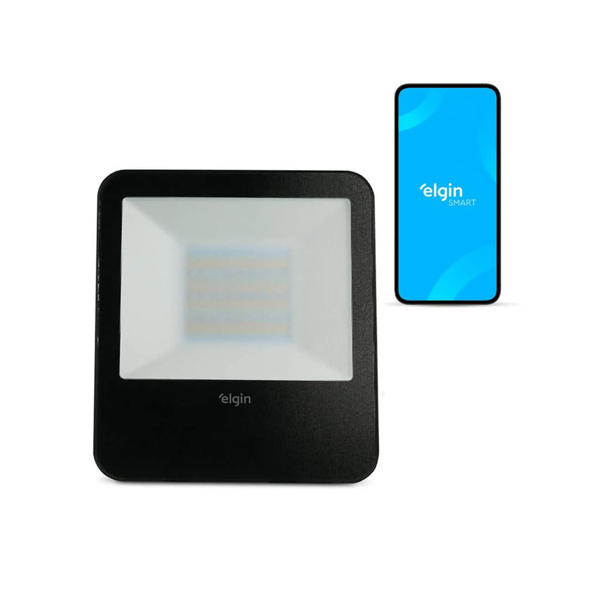 Projetor Refletor Smart Led 50W Compatível com Assistente Bivolt