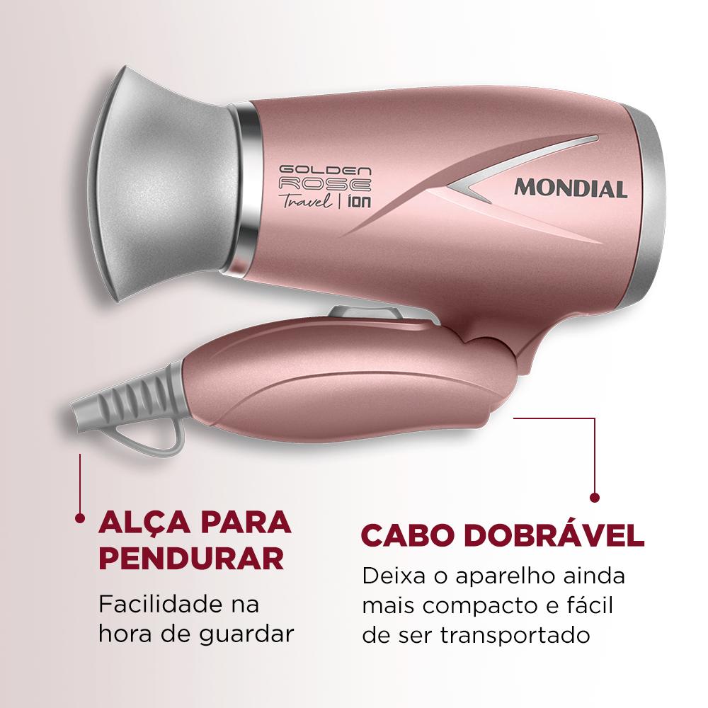 SECADOR DE CABELOS TRAVEL SC-47-GR