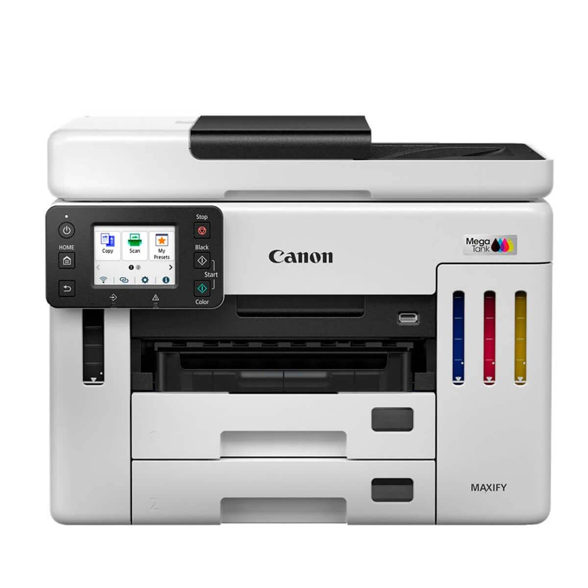 Impressora Canon Multifuncional Mega Tank Maxify GX7110 Branco Bivolt