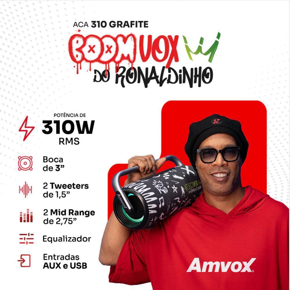 SKD CAIXA AMVOX ACA 310 BOOMVOX GRAFITE