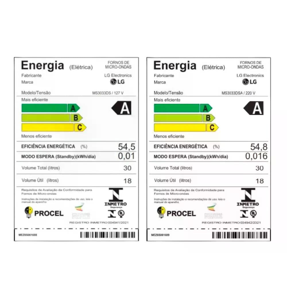 MICRO ONDAS LG MS3033DS 127V