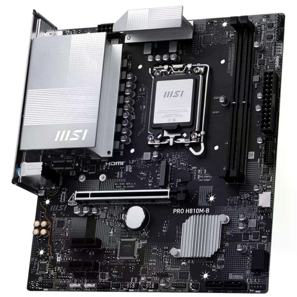 Placa Mãe MSI PRO H810M B LAN 2,5G PCIe 5.0 para Intel Core Ultra