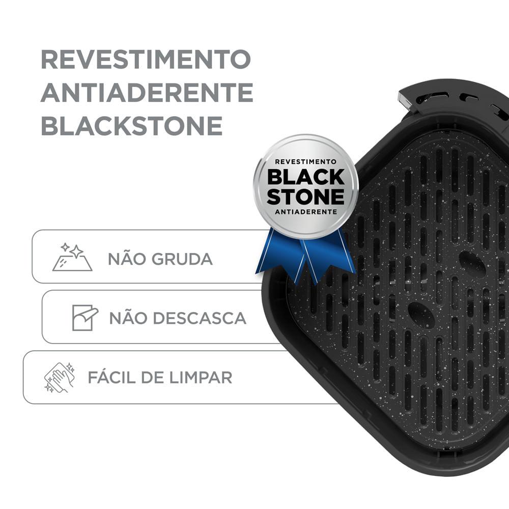 Fritadeira Air Fryer 4,5L Widemax Cyclone Preto e Inox Midea
