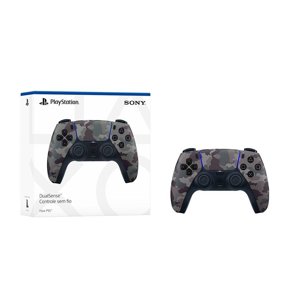 CONTROLE SEM FIO PS5 DUALSENSE GRAY CAMO