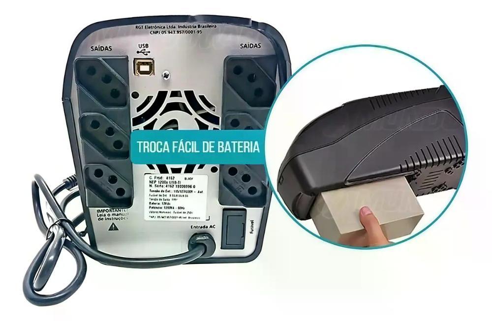 NOBREAK EASY PRO 1200VA RAGTECH 115V