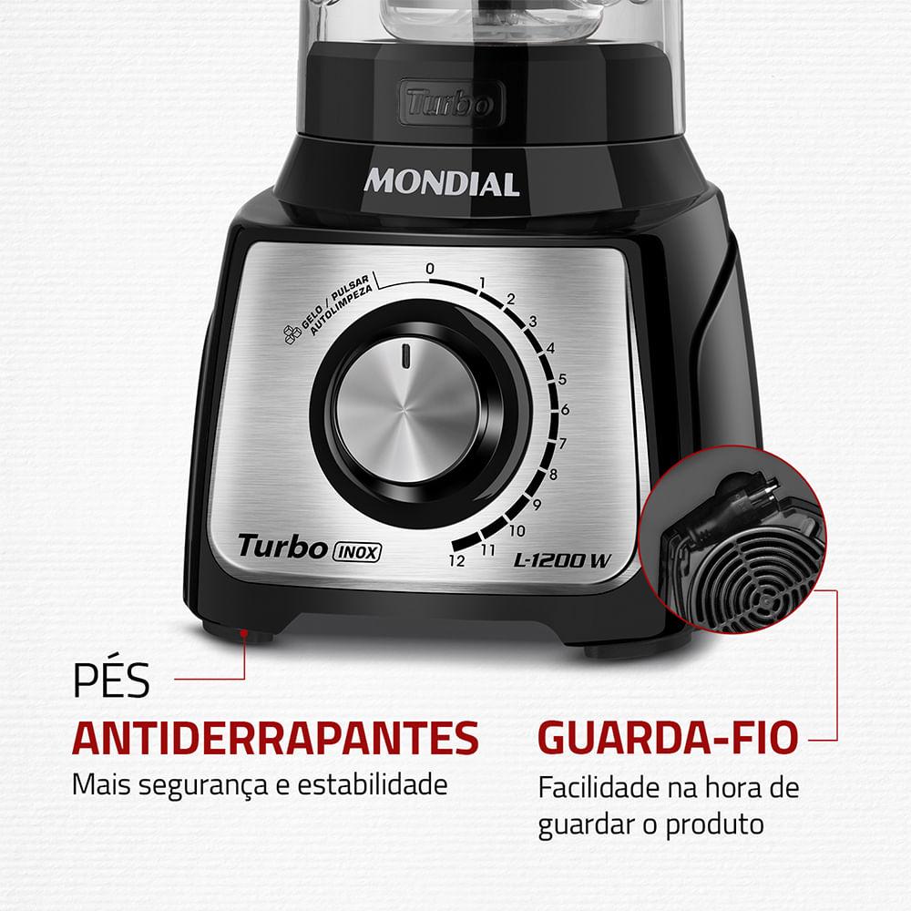 LIQUIDIFICADOR TURBO 1200 L-1200 BI 127V