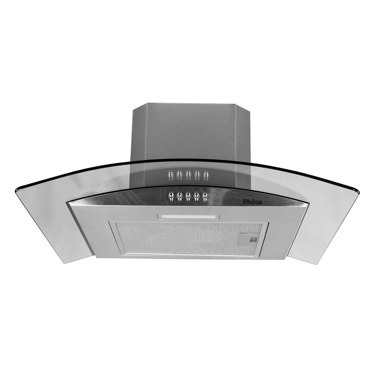 Coifa Philco PCO60G Glass Depurador Exaustor 60cm Inox 127V