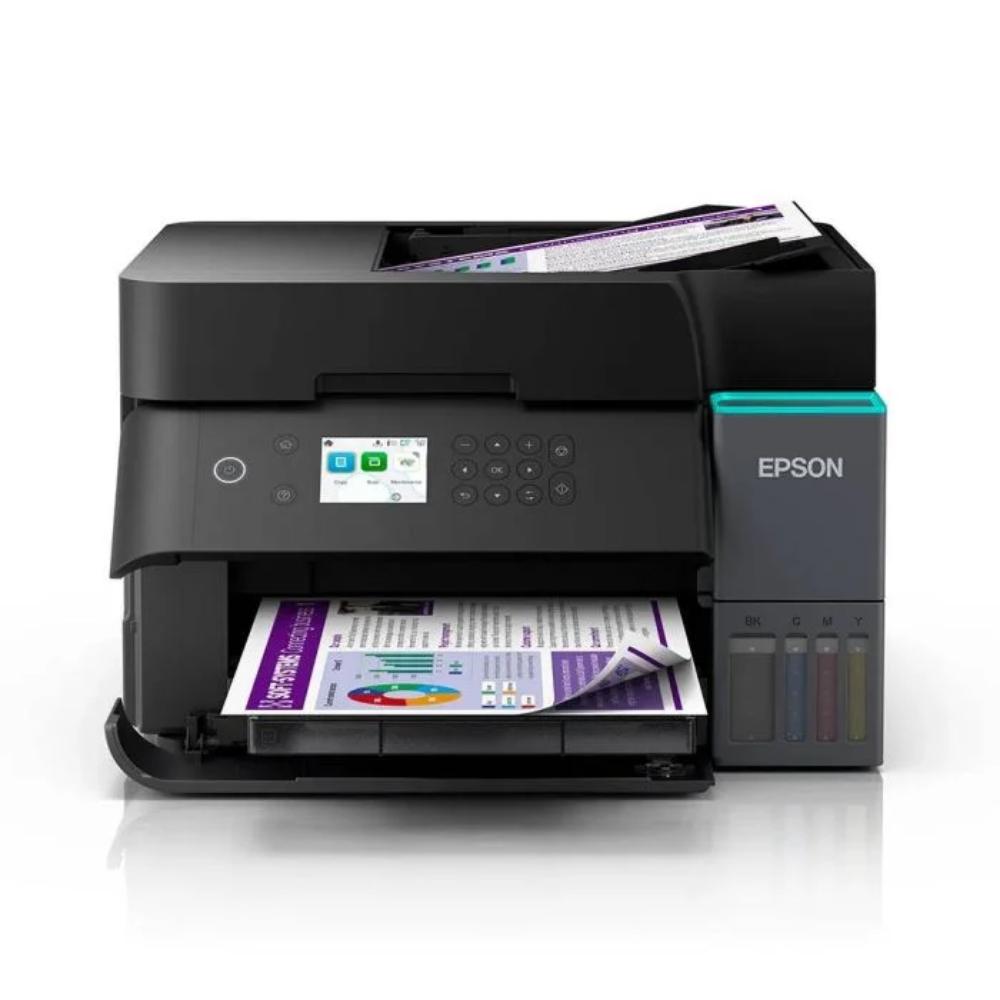 Impressora Multifuncional Epson EcoTank L6370 Jato de Tinta Colorida WiFi Preta Bivolt
