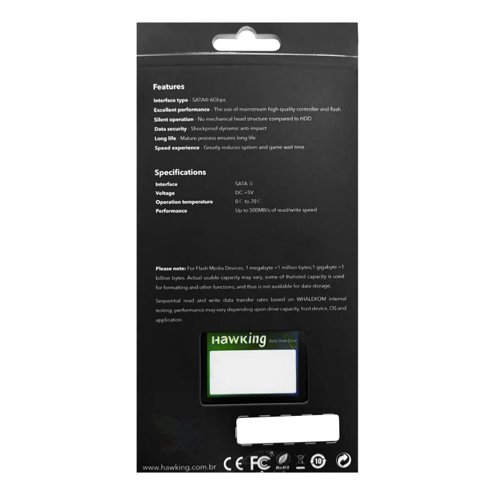 SSD 2.5”HAWKING 240GB 500MBS/450MBS