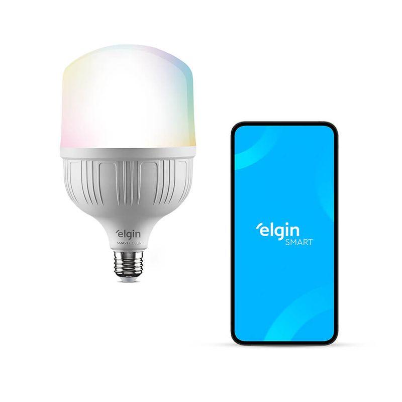 Lâmpada Led Smart 30W Compatível com Assistente com Controle por Voz e Cores RGB Bivolt